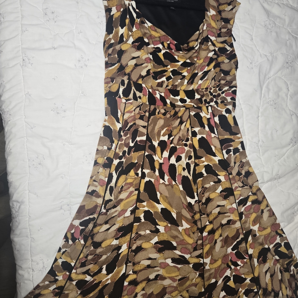 Perceptions Multicolor Patterned Midi Dress
